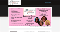 Desktop Screenshot of burlingtondance.com