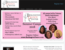 Tablet Screenshot of burlingtondance.com